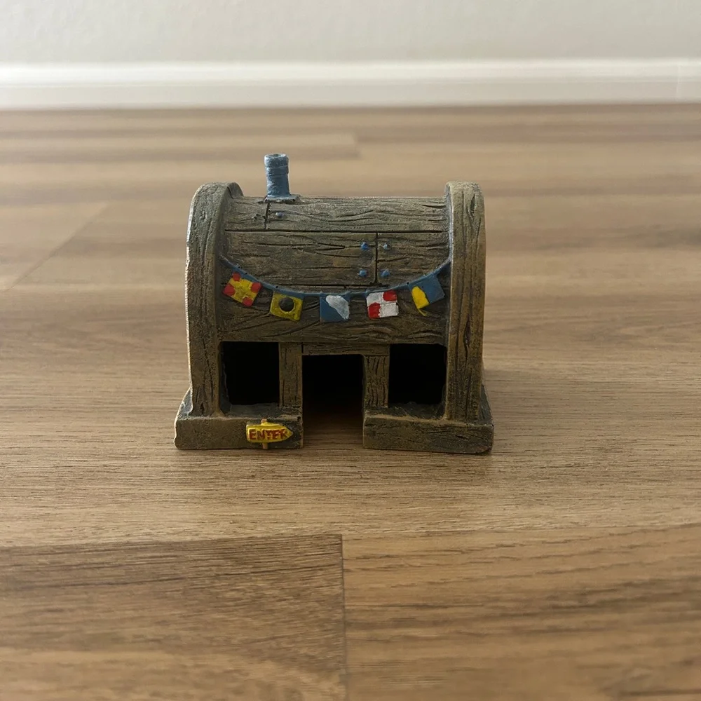 SpongeBob Krusty Krab Aquarium Decoration- EUC